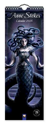 Anne Stokes Slim Calendar 2026 (Art Calendar) de Flame Tree Studio