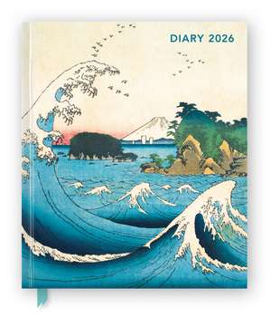 Japanese Woodblocks 2026 Desk Diary Planner - Week to View, Illustrated Throughout de Flame Tree Studio