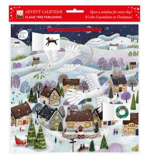 Bex Parkin: Doves Advent Calendar (with stickers) de Flame Tree Studio