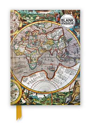 Antique Map (Foiled Blank Journal) de Flame Tree Studio