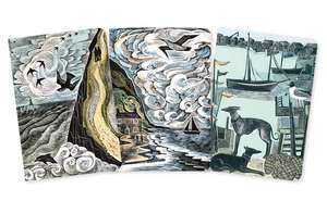 Angela Harding: Coastlines Set of 3 Midi Notebooks de Flame Tree Studio