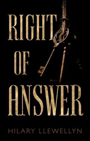 Right of Answer de Hilary Llewellyn