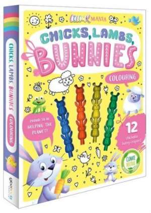 Chicks, Lambs, Bunnies Colouring de Igloo Books