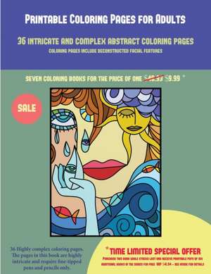 Printable Coloring Pages for Adults (36 intricate and complex abstract coloring pages) de Manning Manning