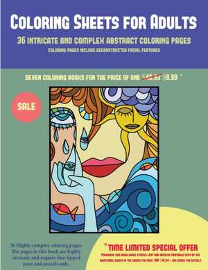 Coloring Sheets for Adults (36 intricate and complex abstract coloring pages) de James Manning