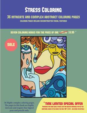 Stress Coloring (36 intricate and complex abstract coloring pages) de James Manning