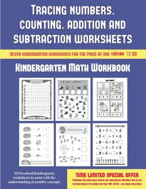 Kindergarten Math Workbook (Tracing numbers, counting, addition and subtraction) de James Manning