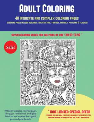 Adult Coloring (40 Complex and Intricate Coloring Pages) de James Manning