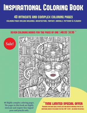 Inspirational Coloring Book (40 Complex and Intricate Coloring Pages) de James Manning