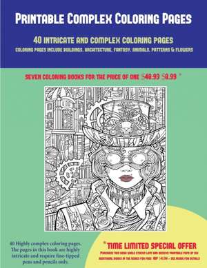 Printable Complex Coloring Pages (40 Complex and Intricate Coloring Pages) de James Manning