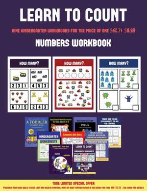 Numbers Workbook (Learn to count for preschoolers) de James Manning