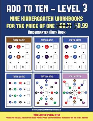 Kindergarten Math Book (Add to Ten - Level 3) de James Manning