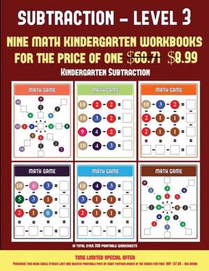 Kindergarten Subtraction (Kindergarten Subtraction/Taking Away Level 3) de James Manning