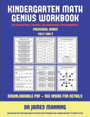 Preschool Books (Kindergarten Math Genius) de James Manning