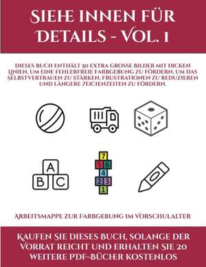 Arbeitsmappe zur Farbgebung im Vorschulalter (Siehe innen für Details - Vol. 1) de Jessica Windham