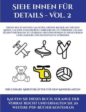 Druckbare Arbeitsblätter für den Kindergarten (Siehe innen für Details - Vol. 2) de Jessica Windham