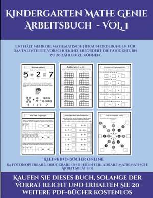 Kleinkind-Bücher online (Kindergarten Mathe Genie Arbeitsbuch - VOL. 1) de Jessica Windham