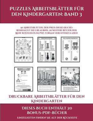 Druckbare Arbeitsblätter für den Kindergarten (Puzzles Arbeitsblätter für den Kindergarten de Jessica Windham