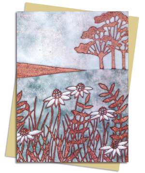 Janine Partington: Copper Foil Meadow Scene Greeting Card Pack: Pack of 6 de Flame Tree Studio