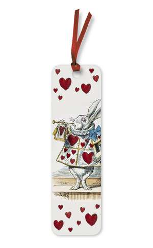 Alice in Wonderland: White Rabbit Bookmarks (pack of 10) de Flame Tree Studio