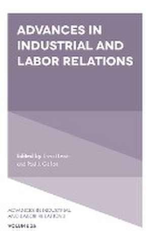 Advances in Industrial and Labor Relations de David Lewin