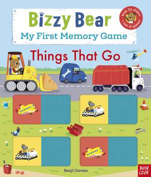 Bizzy Bear: My First Memory Game Book: Things That Go de Benji Davies