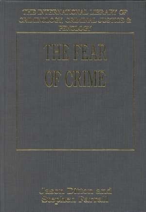 The Fear of Crime de Jason Ditton