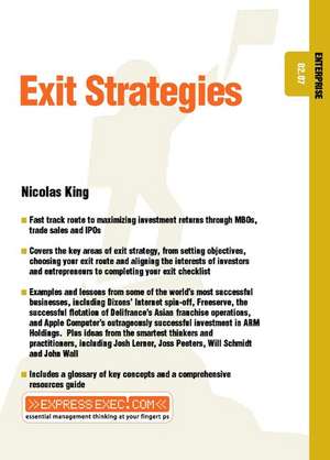 Exit Strategies de Nicholas King
