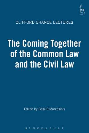 The Coming Together of the Common Law and the Civil Law de Basil S Markesinis