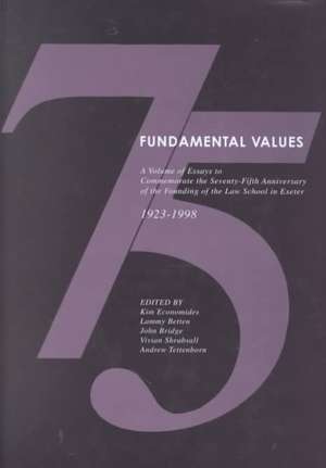 Fundamental Values de Lammy Betten