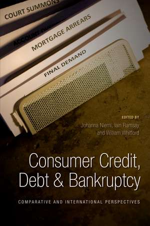 Consumer Credit, Debt and Bankruptcy: Comparative and International Perspectives de Johanna Niemi