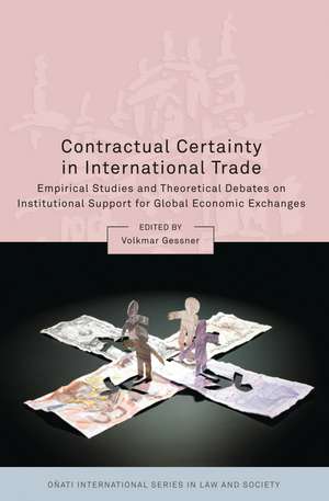 Contractual Certainty in International Trade: Empirical Studies and Theoretical Debates on Institutional Support for Global Economic Exchanges de Volkmar Gessner