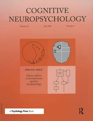 Selective Deficits in Developmental Cognitive Neuropsychology: A Special Issue of Cognitive Neuropsychology de Bradley C. Duchaine