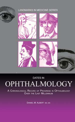 Dates in Ophthalmology de Daniel M. Albert