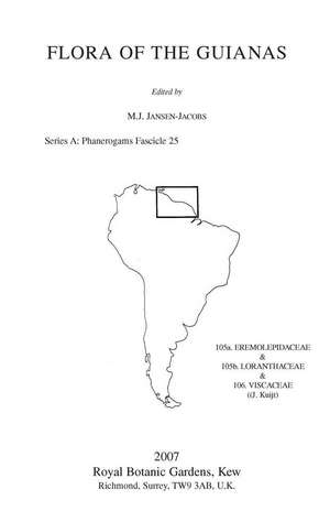 Flora of the Guianas. Series A: Phanerogams Fascicle 25 de M J Jansen-Jacobs