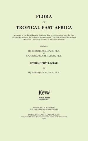 Flora of Tropical East Africa: Hymenophyllaceae de Henk Beentje