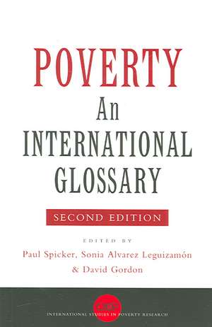 Poverty: An International Glossary de Paul Spicker