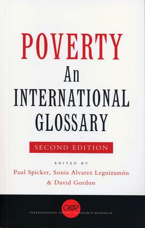 Poverty: An International Glossary de Paul Spicker