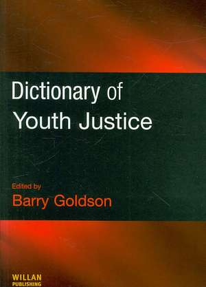 Dictionary of Youth Justice de Barry Goldson