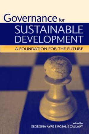 Governance for Sustainable Development: A Foundation for the Future de Rosalie Callway