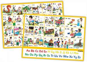 Jolly Phonics Letter Sound Wall Charts (in Print Letters) de Sue Lloyd