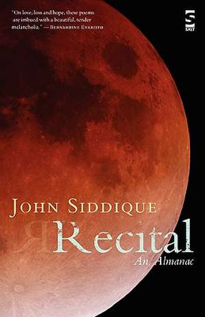 Recital de JOHN SIDDIQUE