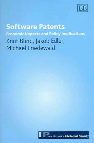 Software Patents – Economic Impacts and Policy Implications de Knut Blind