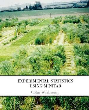 Experimental Statistics Using Minitab de Colin Weatherup