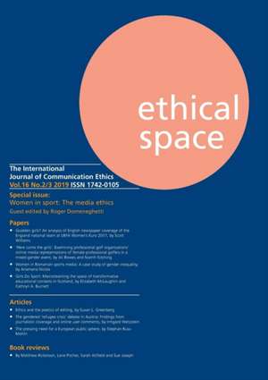 Ethical Space Vol.16 Issue 2/3 de Richard Lance Keeble