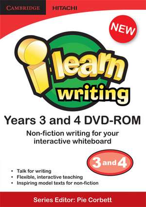 i-learn: writing Non-fiction Years 3 and 4 DVD-ROM de Pie Corbett