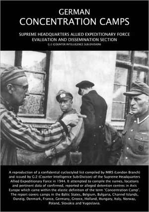 German Concentration Camps de G-2 Counter Intelligence Sub-Division