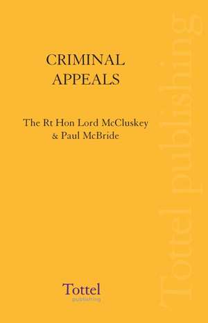 Criminal Appeals de Lord McCluskey