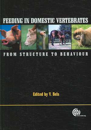 Feeding in Domestic Vertebrates – From Structure to Behaviour de Vincent Bels