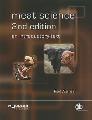 Meat Science – An Introductory Text de Paul Warriss